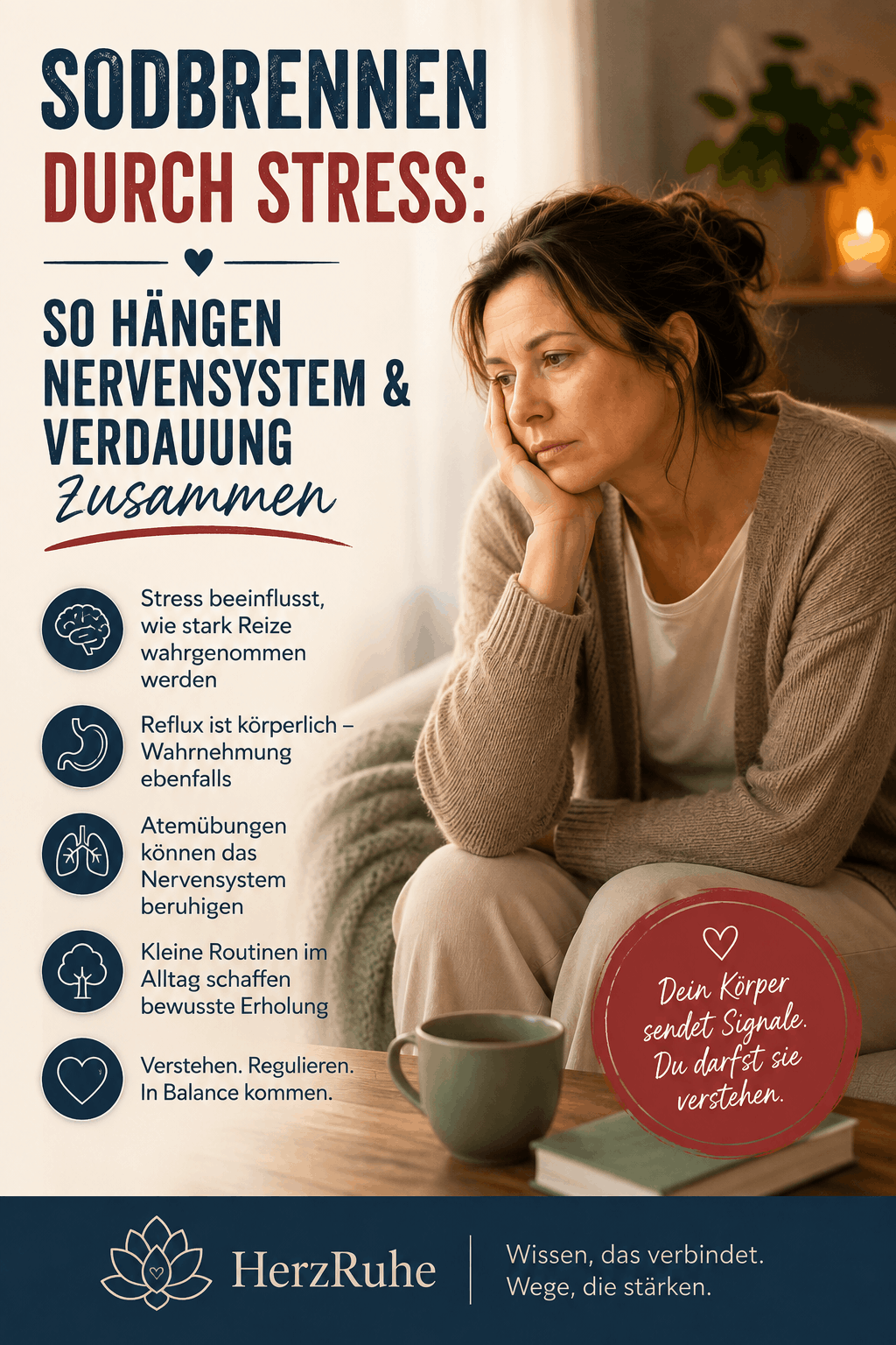 Sodbrennen durch Stress – Nervensystem und Verdauung verstehen und Stress abbauen