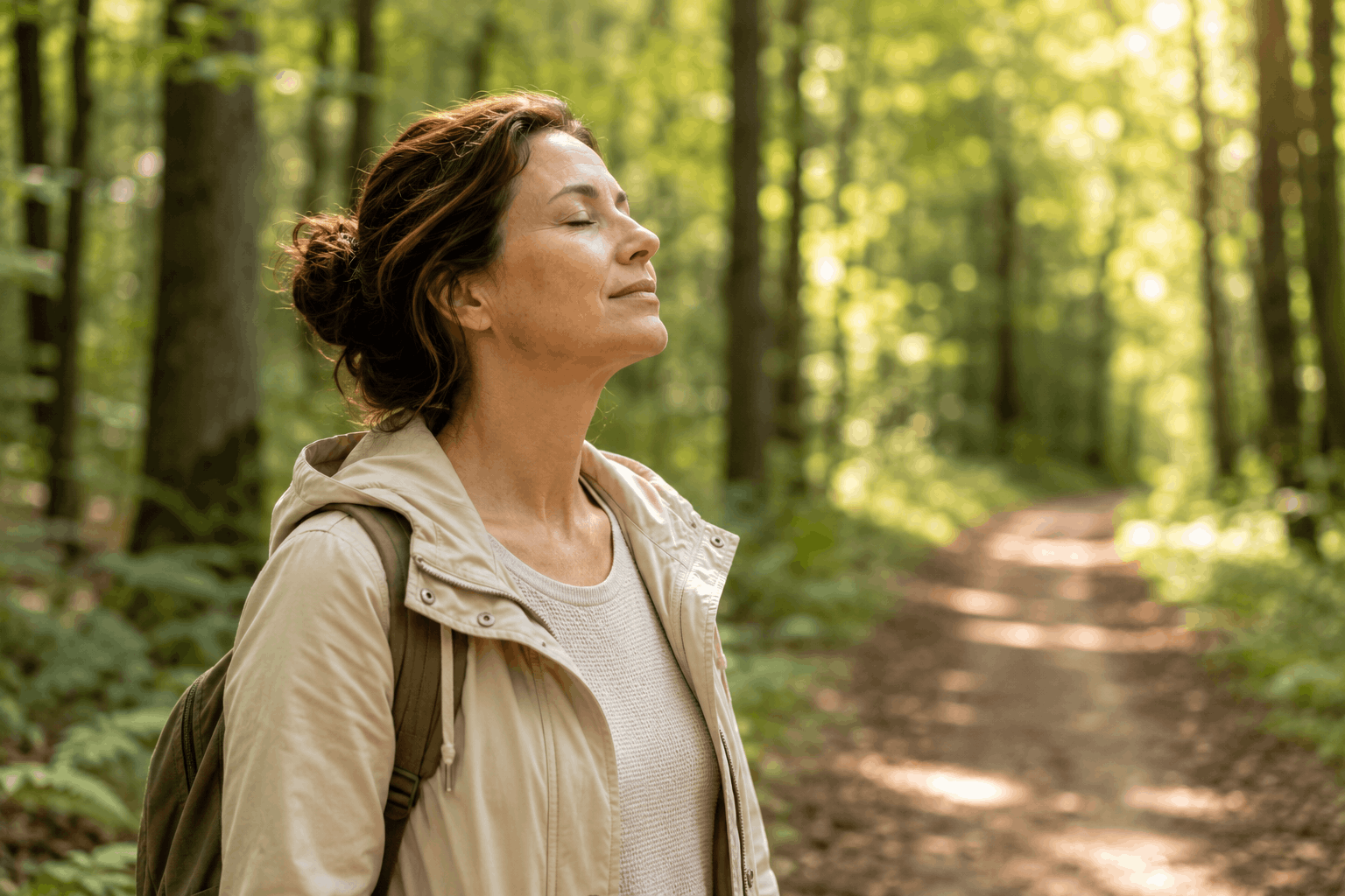 Sodbrennen und Nervensystem – ruhiger Waldspaziergang zum Stress abbauen