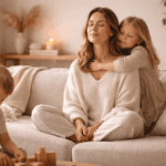 Nervensystem regulieren im Mama-Alltag: So findest du trotz Kindern endlich innere Ruhe Mama reguliert ihr Nervensystem im Alltag mit Kindern und findet innere Ruhe trotz Familienchaos