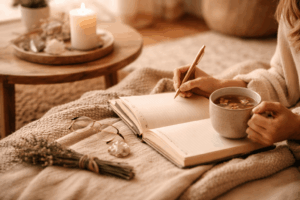 Achtsamkeit im Alltag mit Tee und ruhiger Atmosphäre als Vorbereitung für Achtsamkeit Übungen